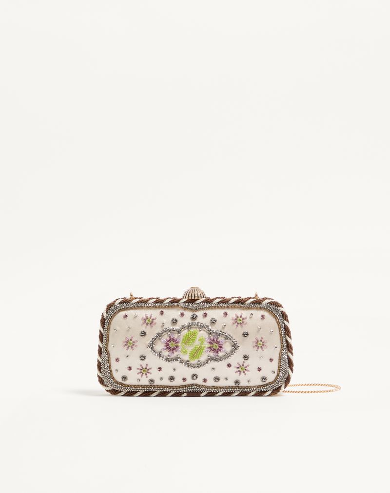 Valentino Garavani Carry Secrets Broderet Minaudiere