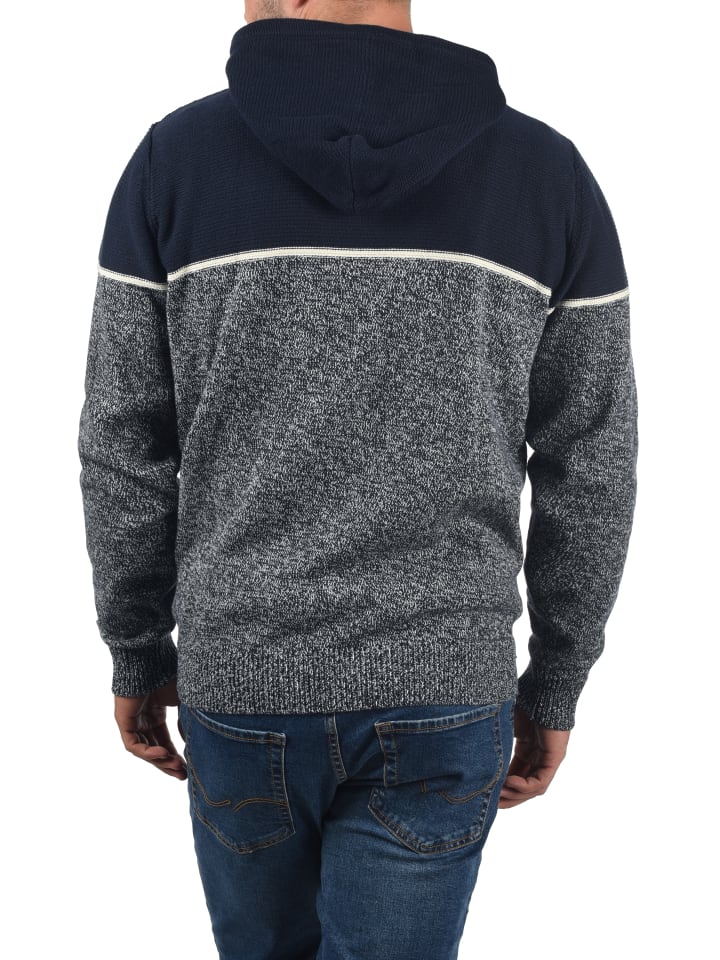 INDICODE Kapuzenpullover IDLynde 35419MM Strickpulli aus Feinstrick in dunkelblau günstig kaufen