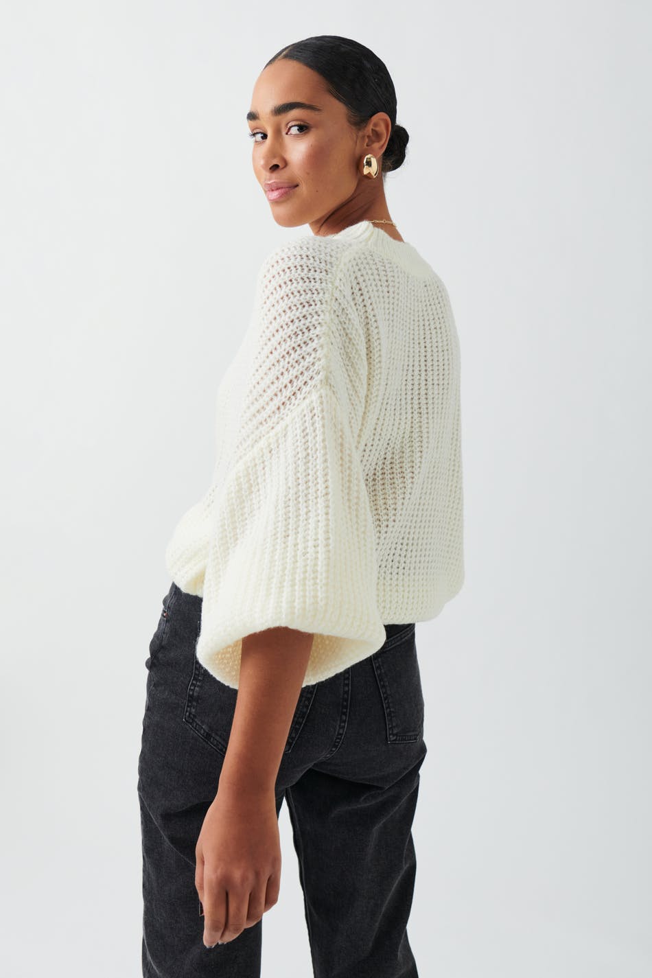 Chunky knitted sweater
