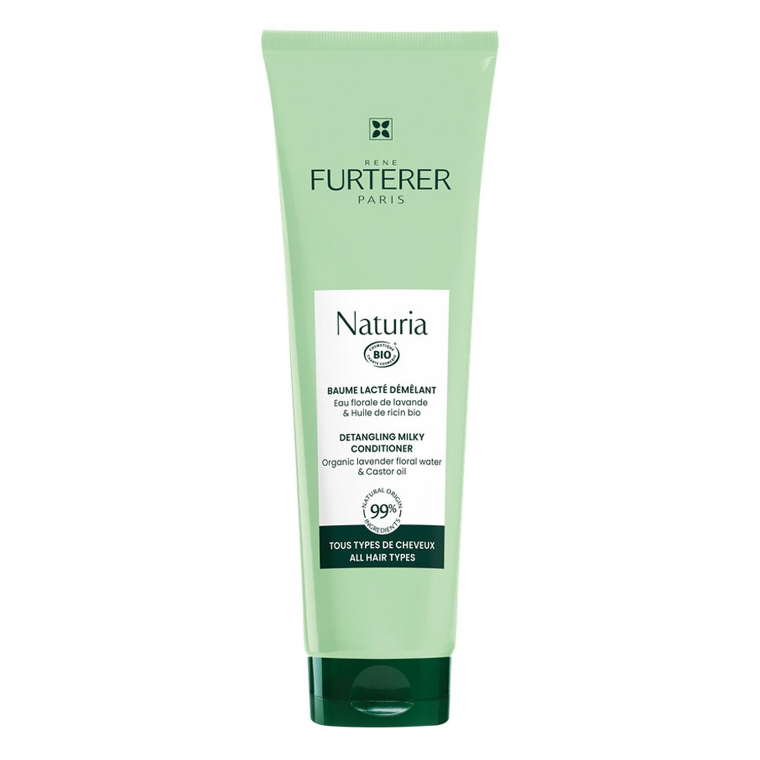 René Furterer Baume Lacté Démêlant Naturia Bio - Tous types de cheveux - 150 ml