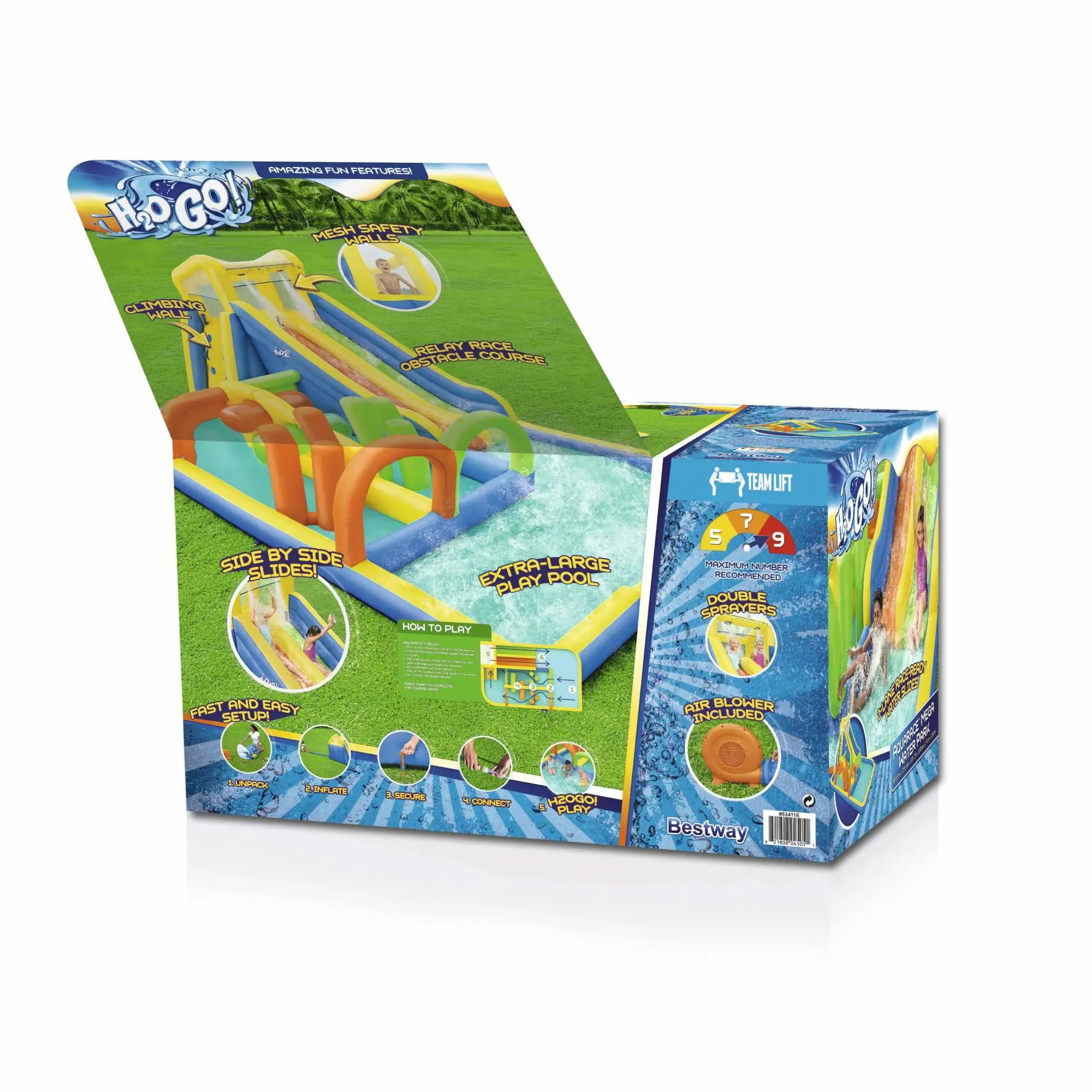 H2OGO! AquaRace Kids Inflatable Water Park