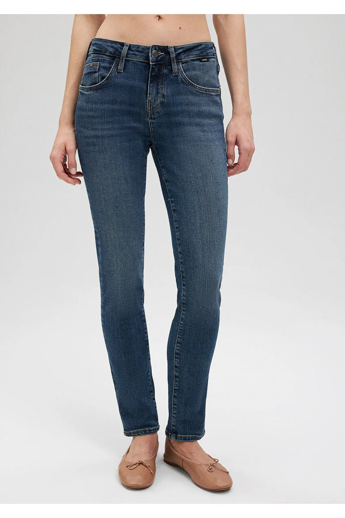 Mavi  Ada Casual Shaded Indigo Blue Jeanshose 1020585267
