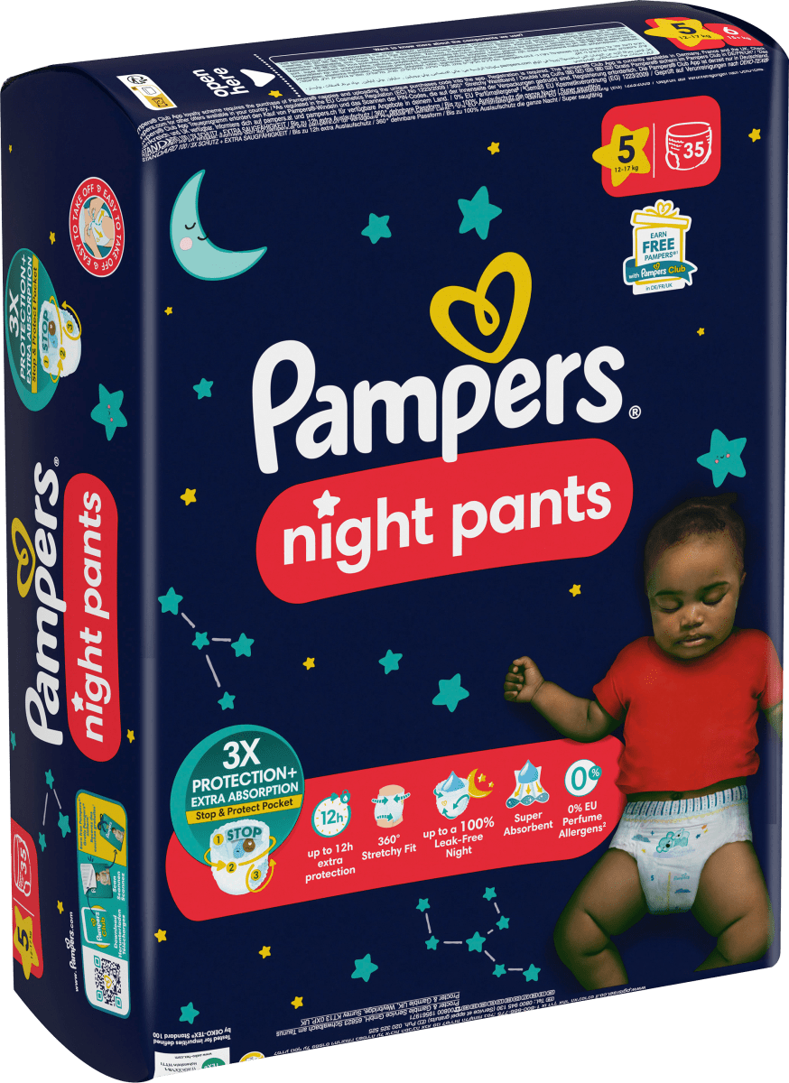 Baby Pants night Baby Dry  Gr. 5 (12-17 kg), 35 St