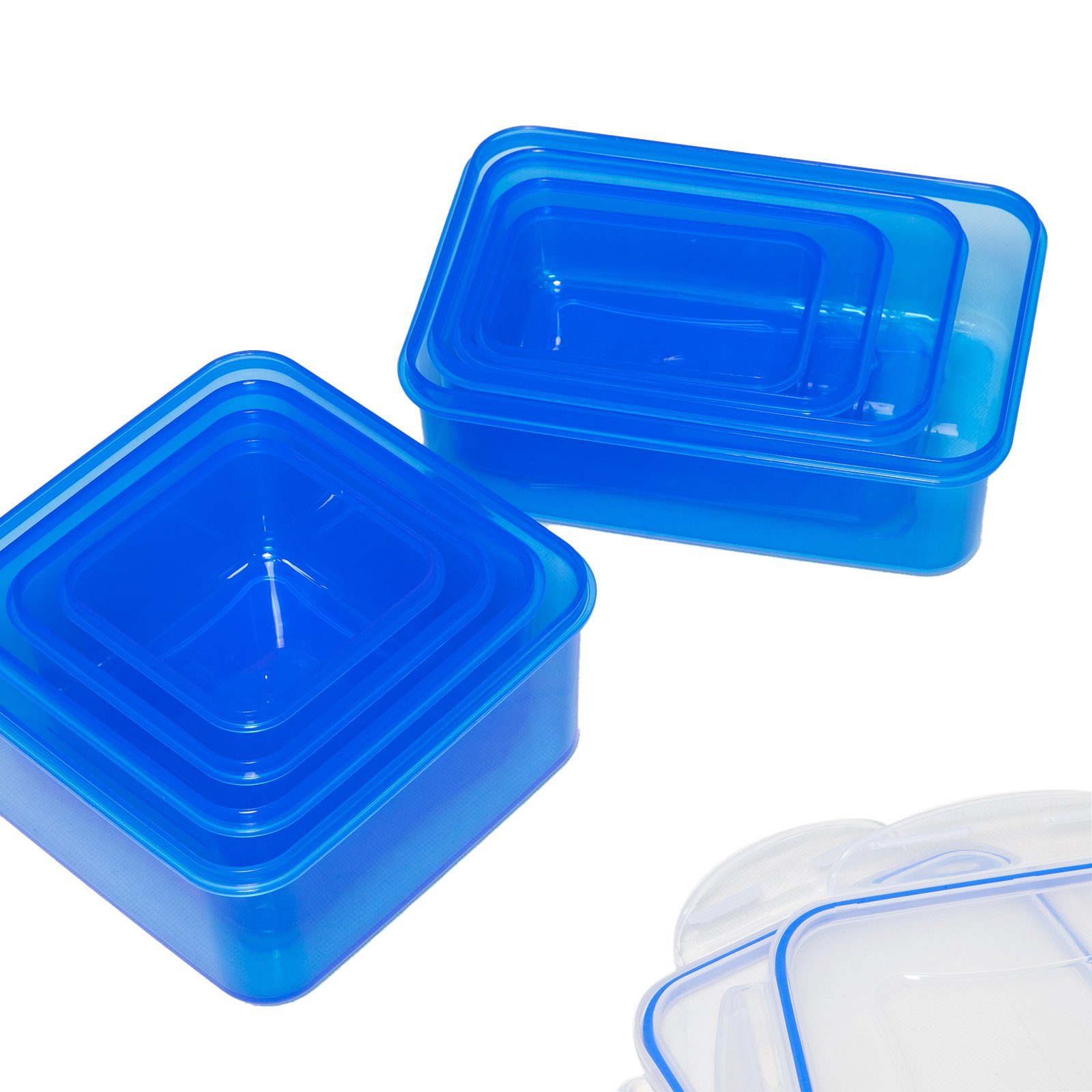 Plentyfy Frischhaltedose Frischesystem 24, Kunststoff, (Set, 24-tlg., 2x 240ml, 2x 400ml, 2x 500ml, 2x 700ml, 1000ml, 1200ml, 1500ml, 2000ml), Frischhaltedose mit Deckel - Vorratsdosen Set