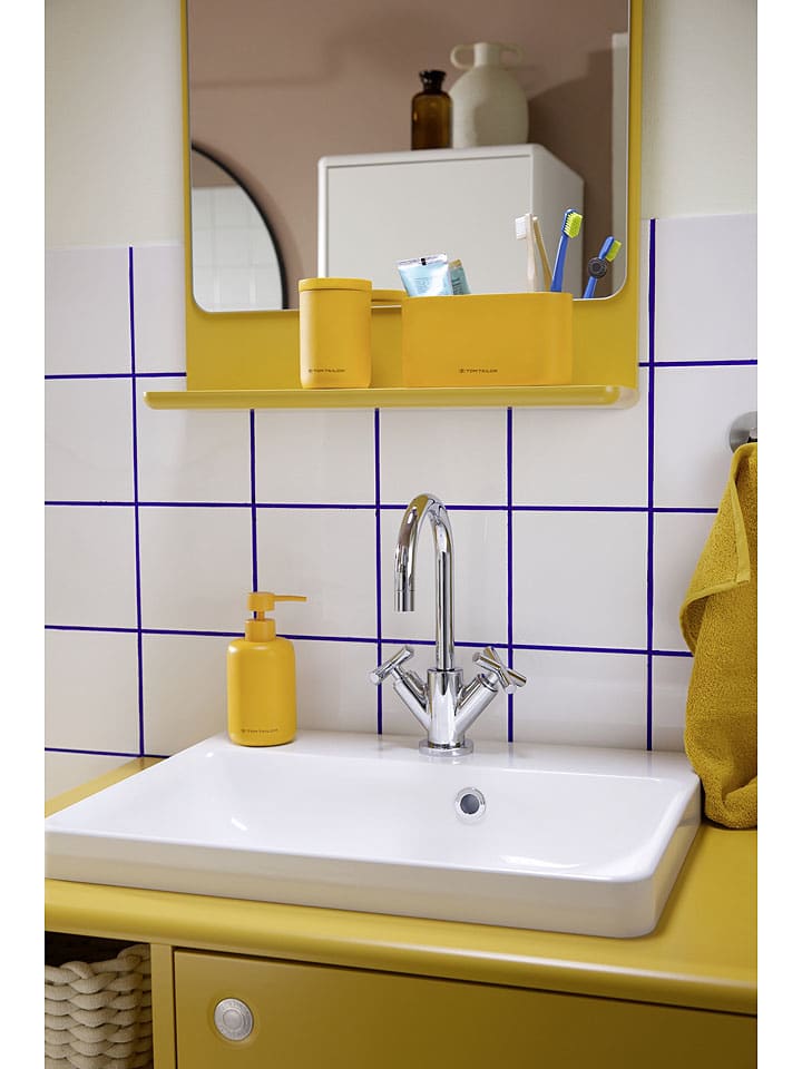 Tom Tailor Zahnputzbecher in Senf - (B)18 x (H)9 x (T)6 cm günstig kaufen onesize