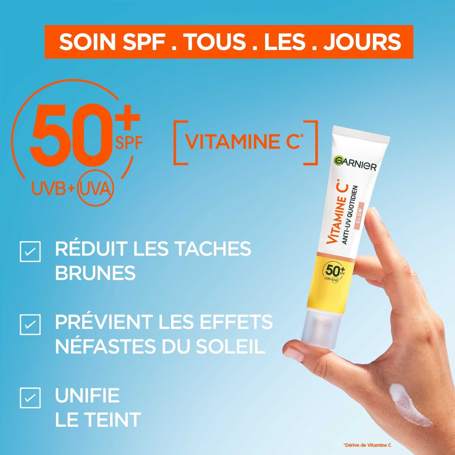 Garnier fluid z vitaminom C za zaščito pred UV-žarki SPF50+