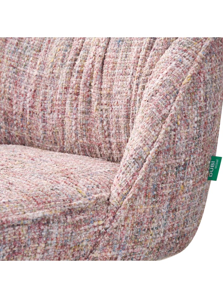 DUBI Möbel 2er-Set: Drehstuhl MELINA in Rosa - (B)49 x (H)83 x  (T)62 cm günstig kaufen onesize