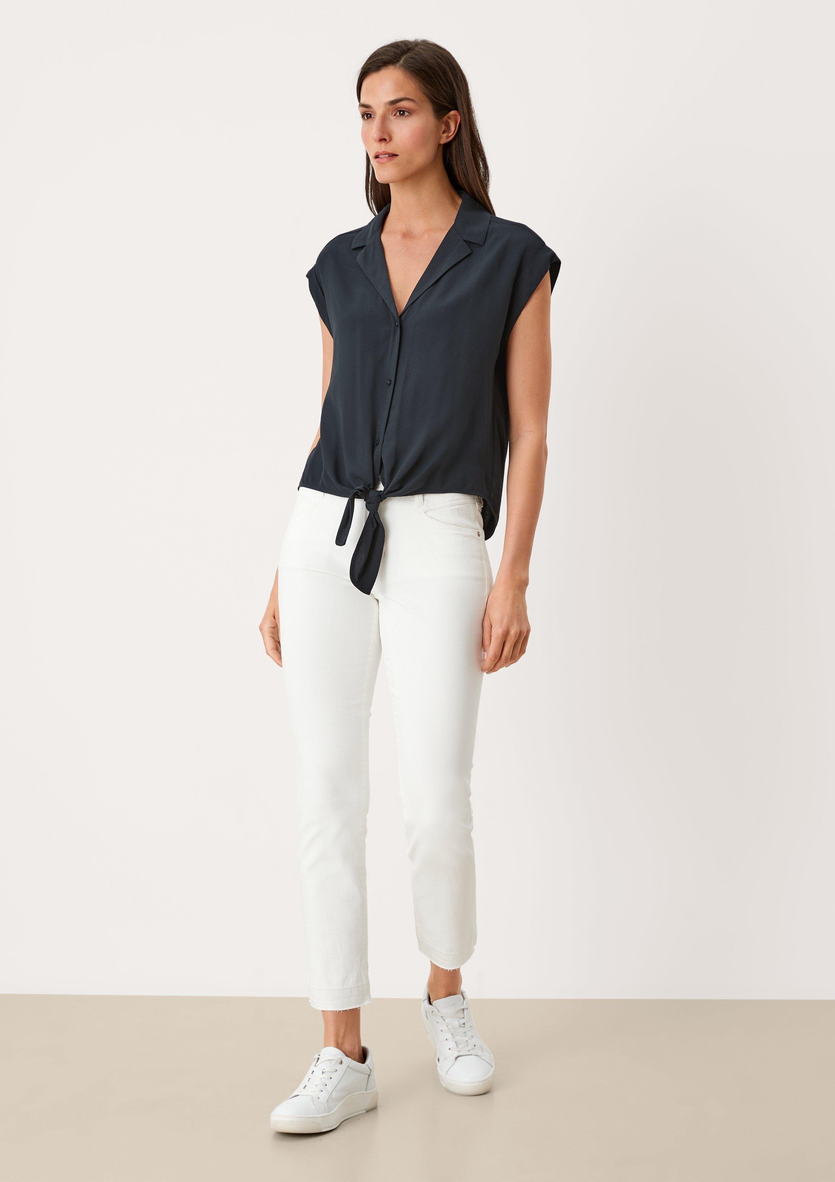 s.Oliver Blusentop Bluse mit Schleifen-Detail Schleife