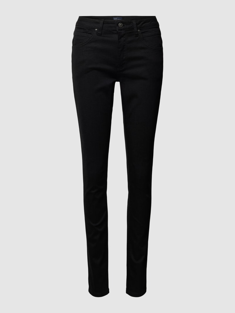 Skinny Fit Jeans im 5-Pocket-Design Modell 'AMAL' in schwarz