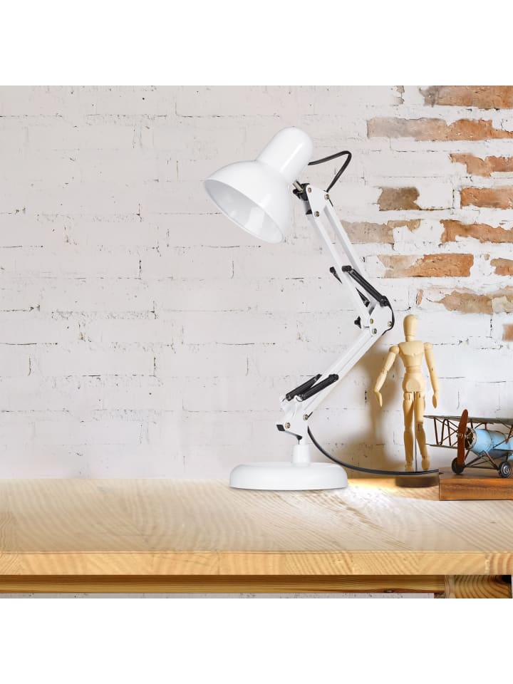 relaxdays Schreibtischlampe in Weiß - (B)27 x (H)50 x (T)15 cm günstig kaufen onesize