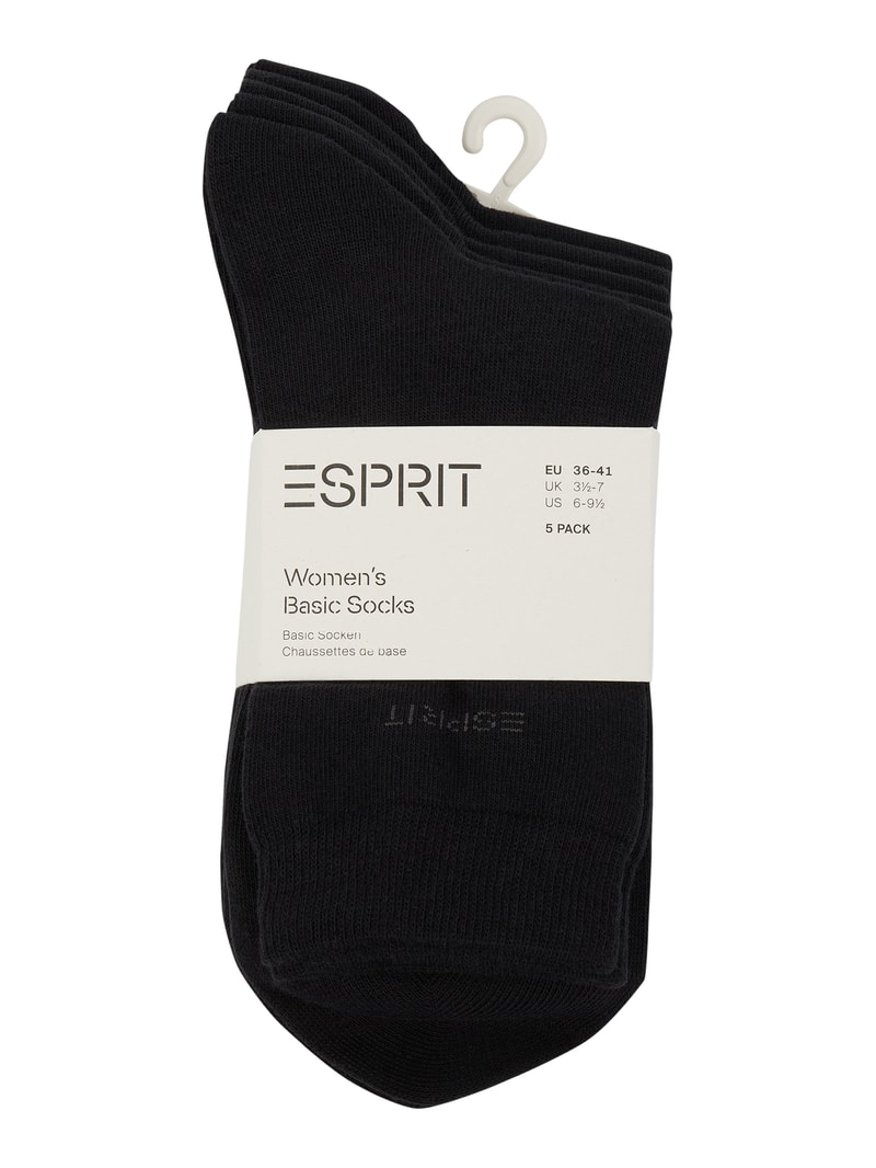 Socken im 5er-Pack in schwarz