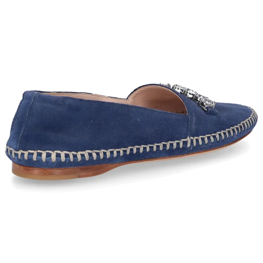 Miu Miu - Loafer Veloursleder - blau