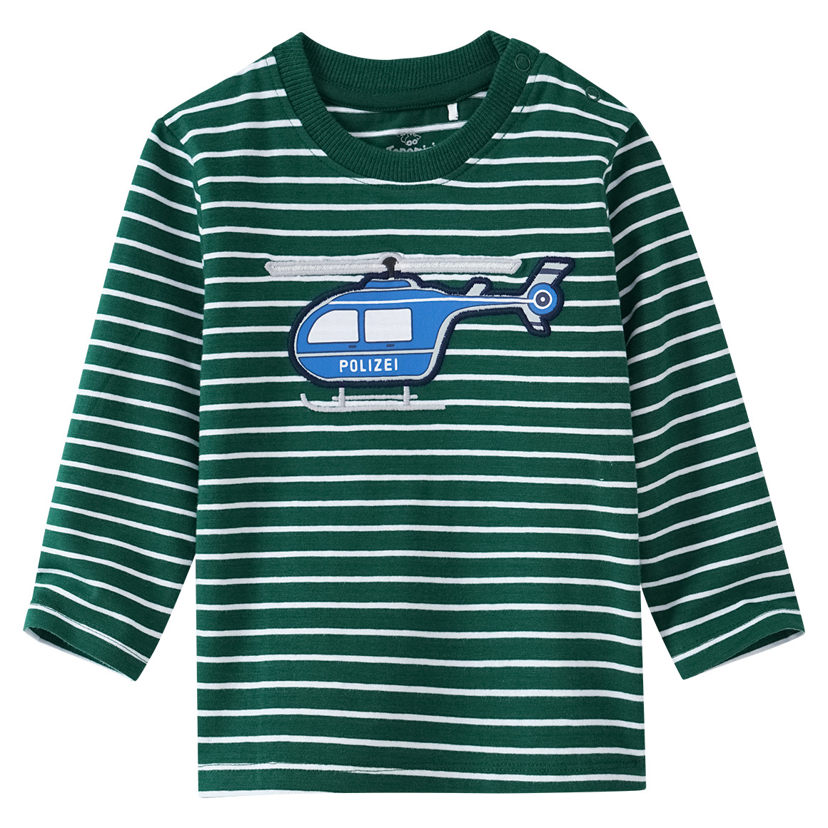 Baby Langarmshirt mit Polizei-Applikation