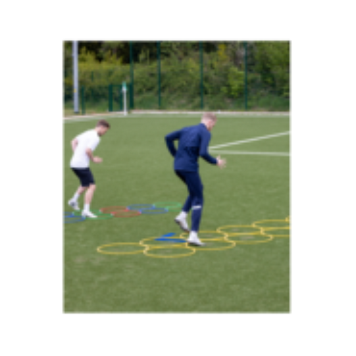 Cawila Koordinationsring | Trainingsringe Fußball | Durchmesser 70cm | Rot