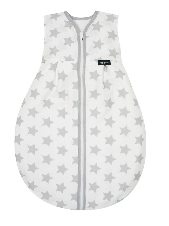 Alvi Baby Kugelschlafsack Molton in Stars Silber günstig kaufen