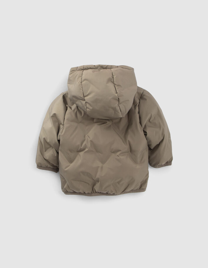 Doudoune kaki matelassage thermosoudé chevrons bébé garçon