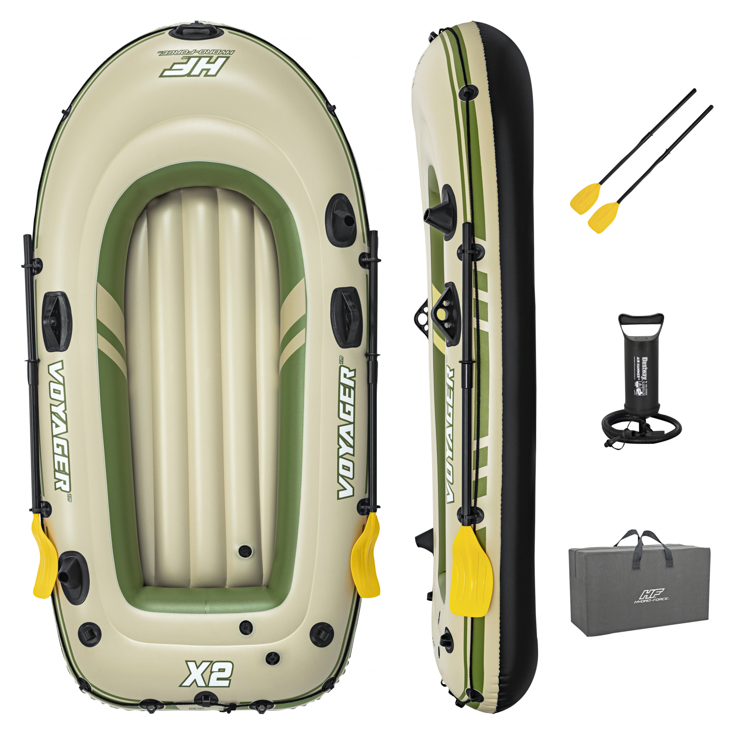 Bestway Hydro-Force™ Schlauchboot Komplett-Set Voyager™