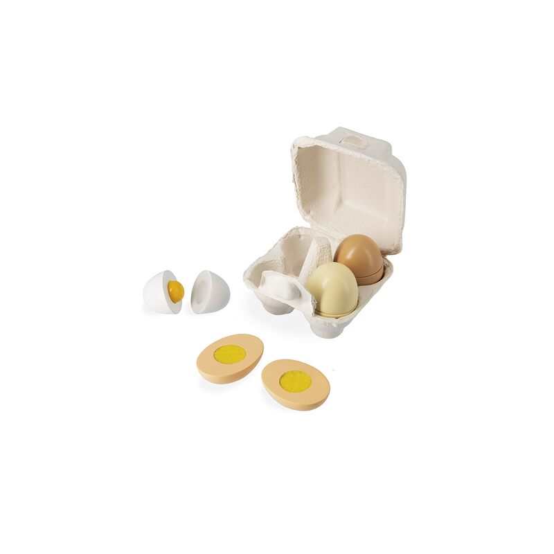 Les oeufs du petit chef en bois
