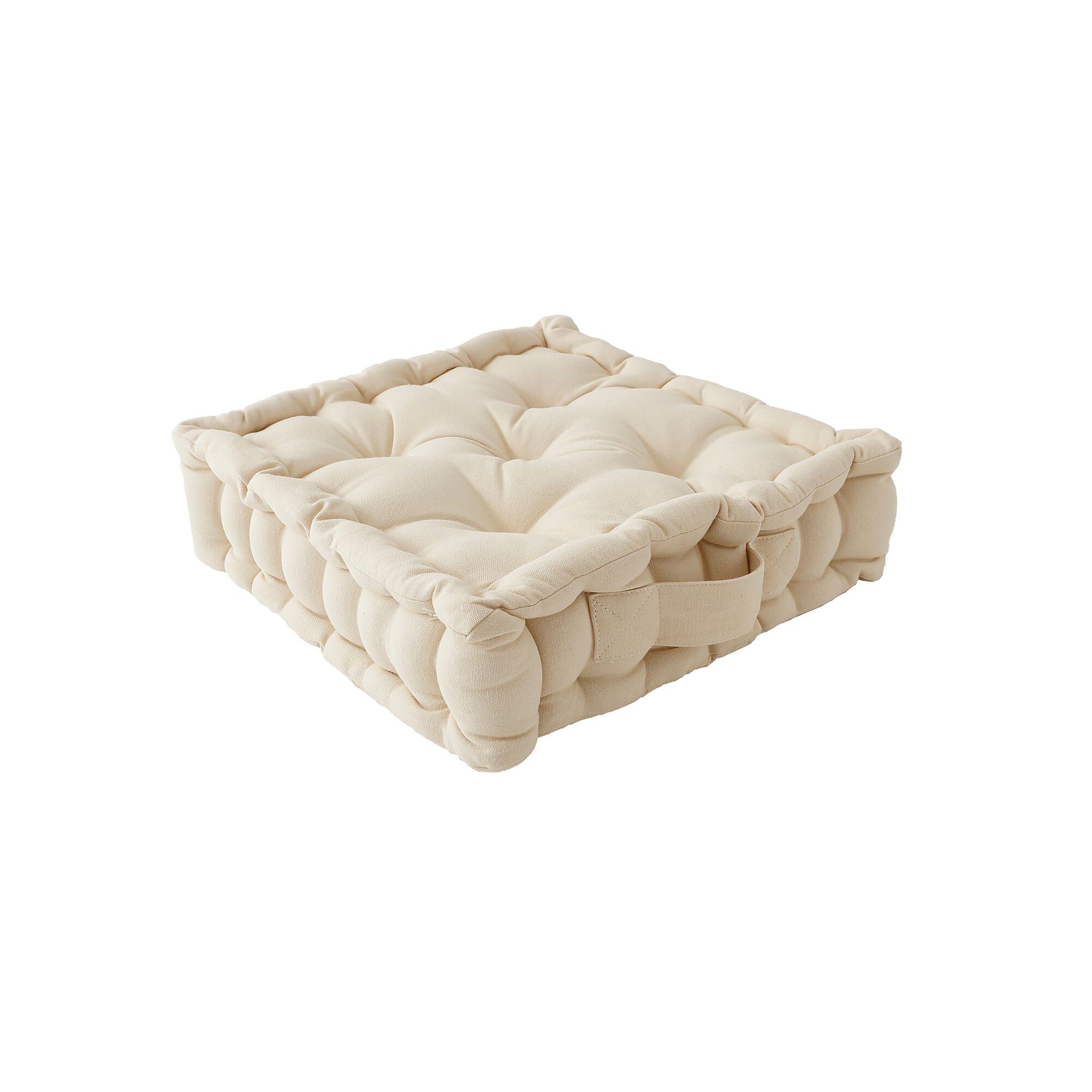 Coussin de sol uni coton