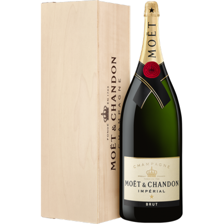 CHAMPAGNE MOËT & CHANDON - BRUT IMPÉRIAL - BALTHAZAR - CAISSE BOIS