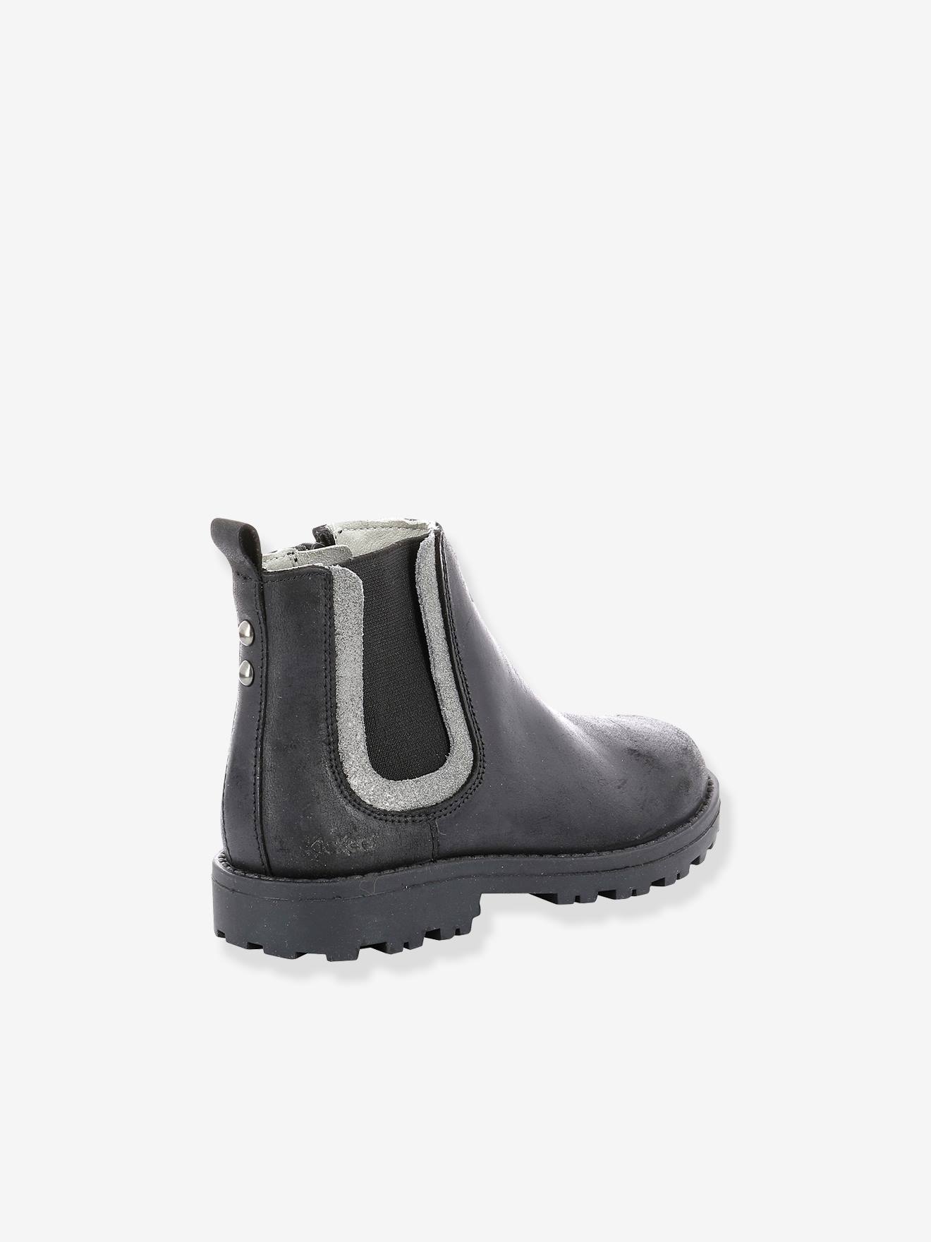 Kickers Mädchen Boots GROOKY KICKERS - schwarz/silber