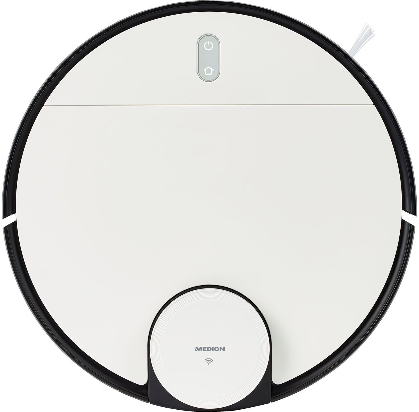 Medion® Nass-Trocken-Saugroboter MD 20040 X40 SW, 30 W, App und Alexa Steuerung, Betriebszeit bis zu 110 min