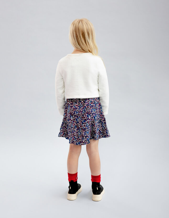 Robe 2-en-1 imprimé étoiles et coeurs avec sweat fille