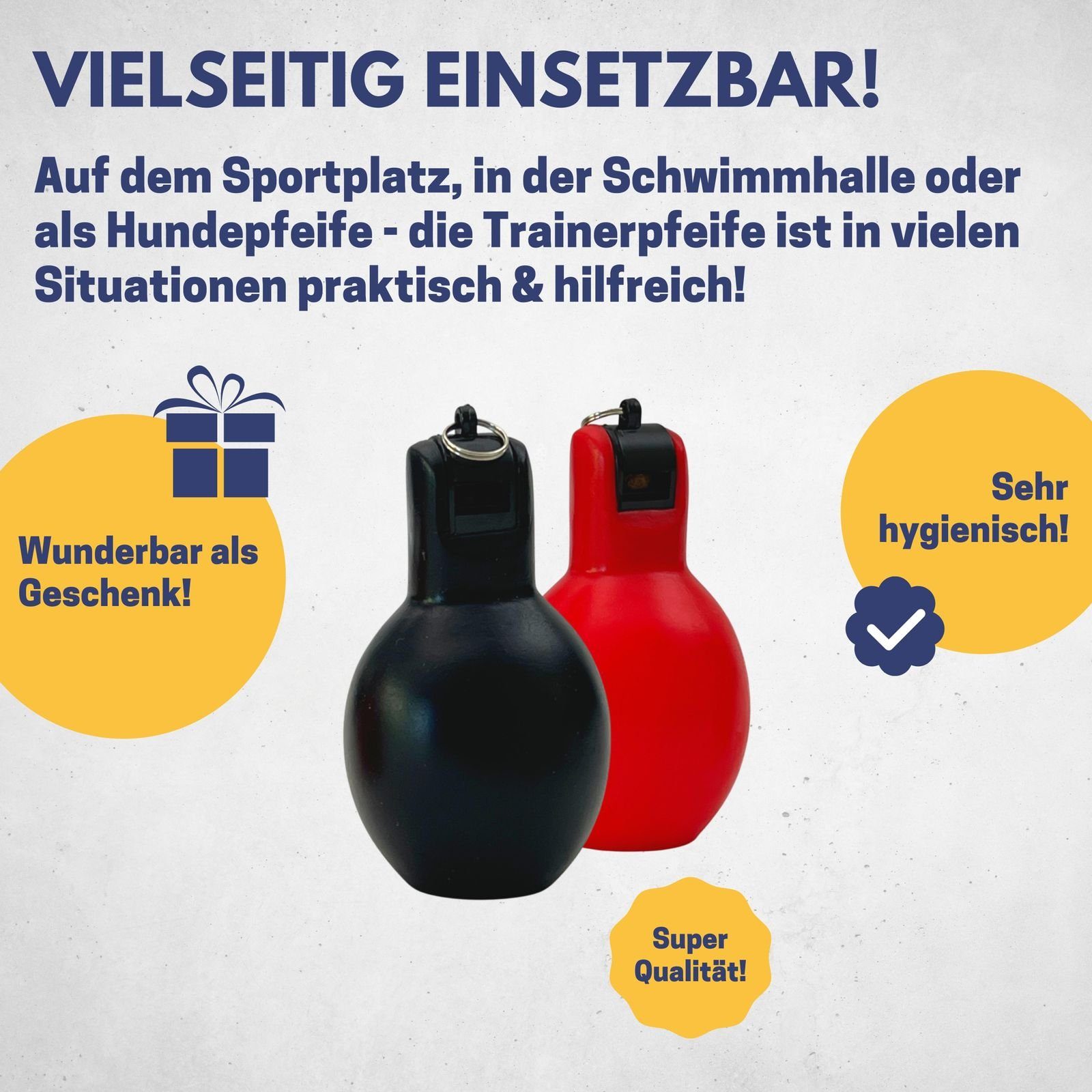 Best Sporting Handpfeife Best Sporting Handpfeife Set I hochwertige Schiedsrichterpfeife I Trainerpfeife schwarz + rot I Fußball-Pfeife für Kinder I robuste Sportpfeife I Trainer Pfeife I Pfeife Sport