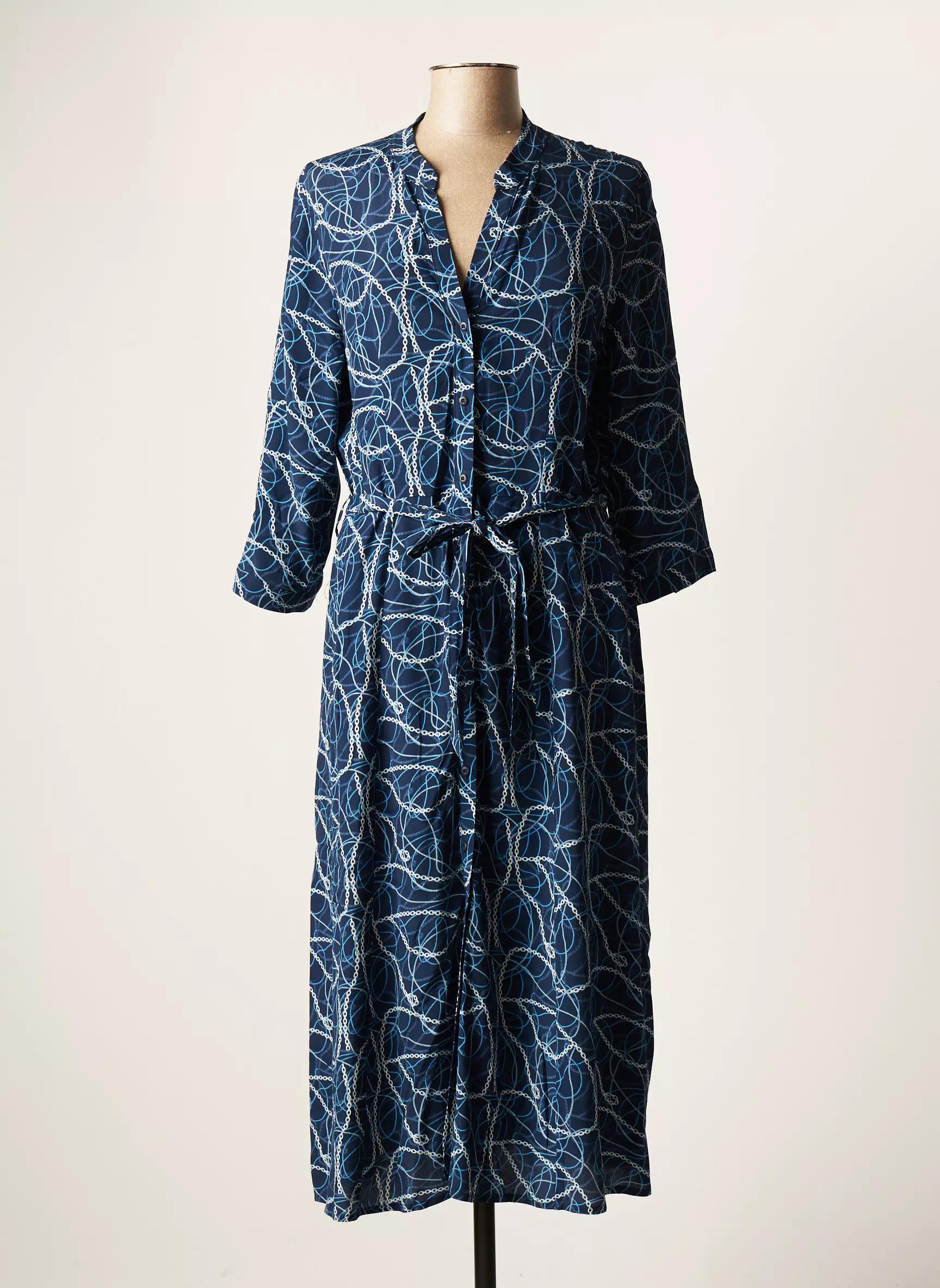Andam Robes Longues Femme couleur bleu