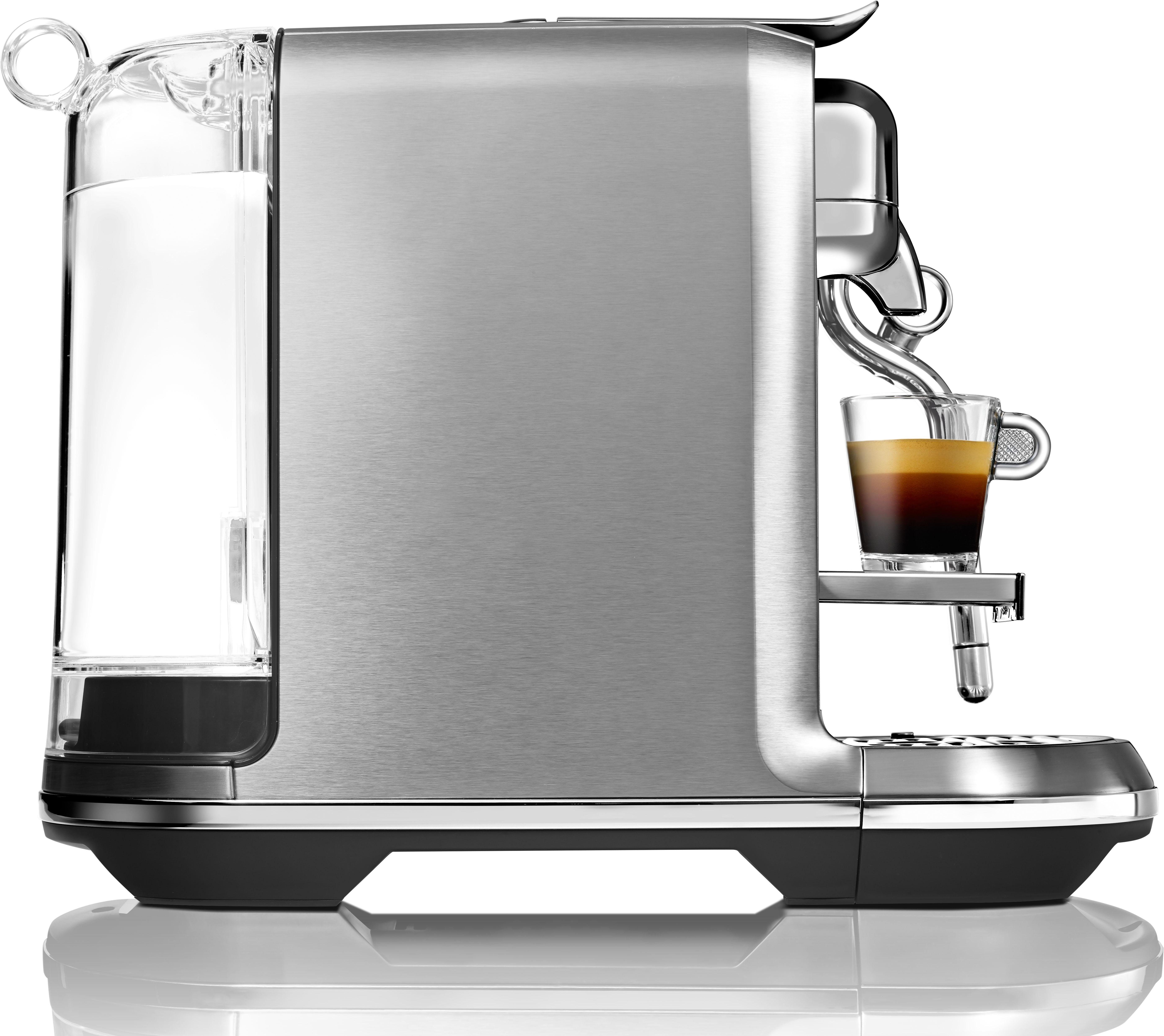 Nespresso Kapselmaschine Creatista Plus SNE800 mit Edelstahl-Milchkanne, inkl. Willkommenspaket mit 14 Kapseln