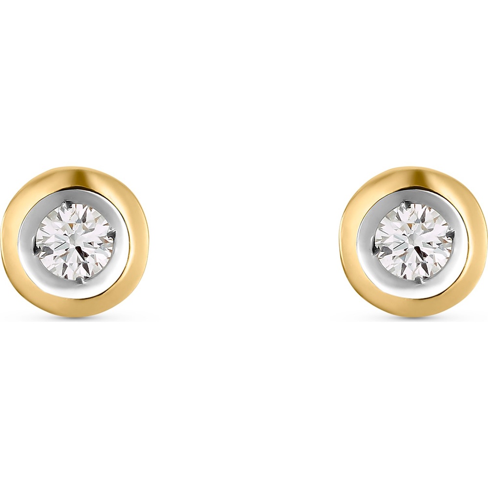 Valeria Boucles d'oreilles à fermoir à poussette 375 Or jaune Boucles d'oreilles