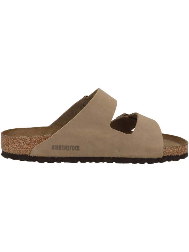 Birkenstock Sandale Arizona Geöltes Nubukleder Weichbettung normal in braun günstig kaufen