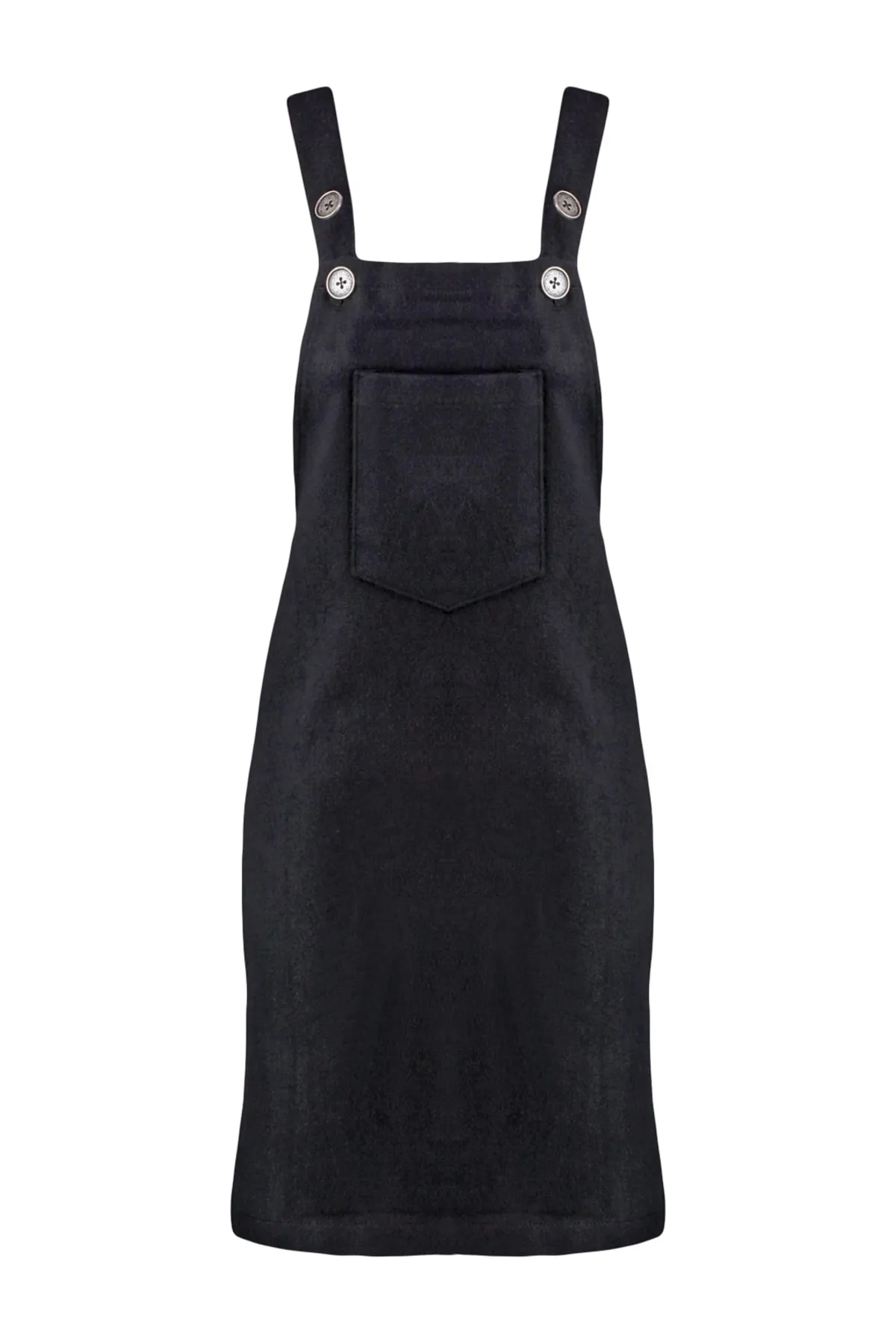 Trendyol Collection  Schwarzes Mini-Gilet-Webkleid TWOAW20EL2134