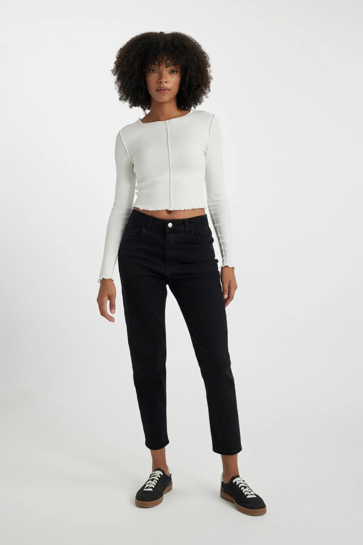 DeFacto  Mia Flare Fit Lange Jeanshose mit normaler Taille und ausgestelltem Bein