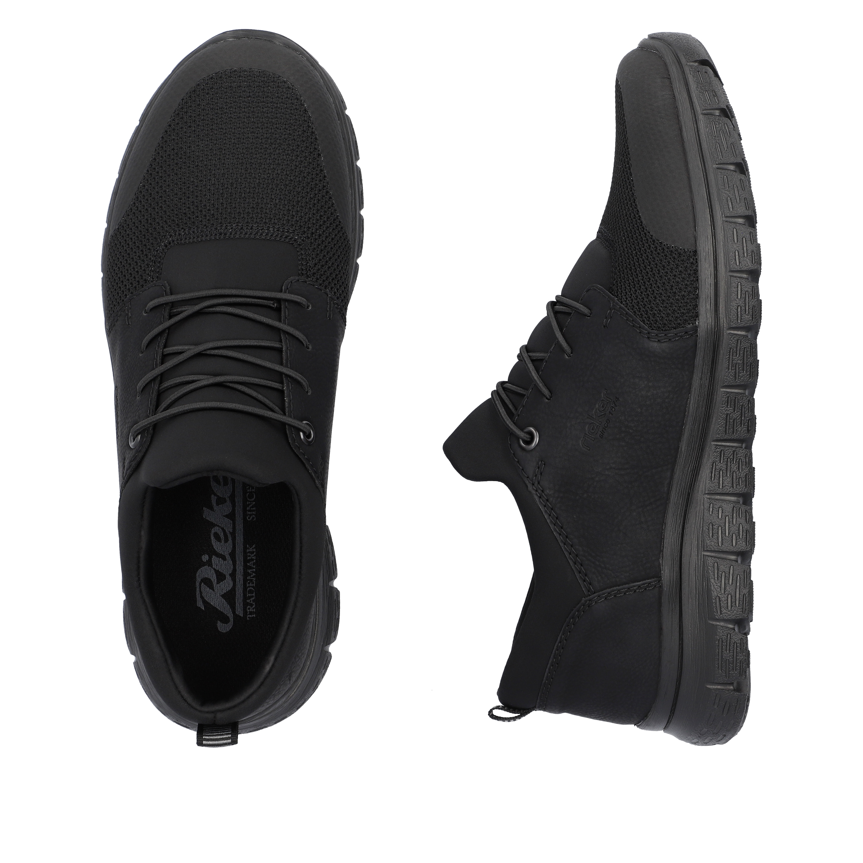 Rieker Herren Slipper tiefschwarz