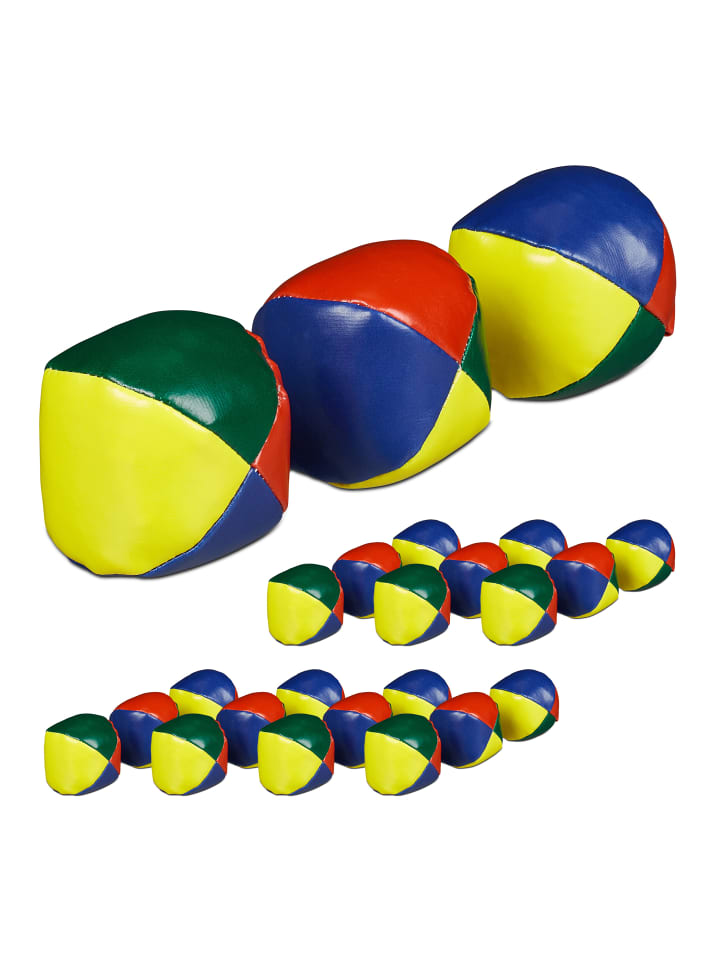 relaxdays 24 x Jonglierbälle in Bunt - Ø 6,5 cm günstig kaufen onesize