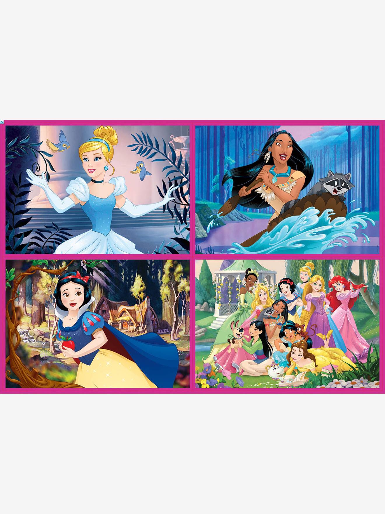 Educa 4er-Set Puzzles, 50-150 Teile Disney PRINZESSINNEN EDUCA - mehrfarbig