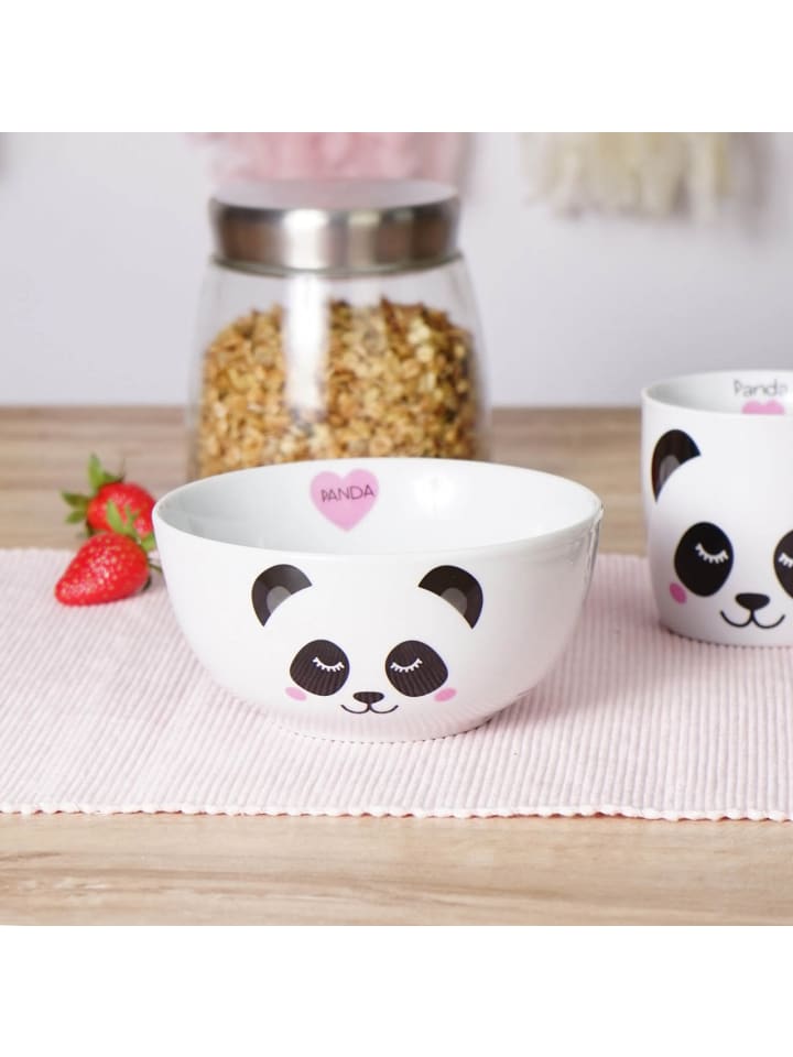 Geda Labels Müslischale Panda Gesicht in Weiß - 550 ml günstig kaufen onesize