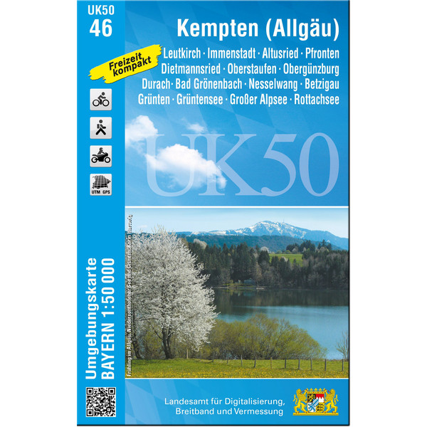 KEMPTEN (ALLGÄU) 1 : 50 000 (UK50-46) - Wanderkarte