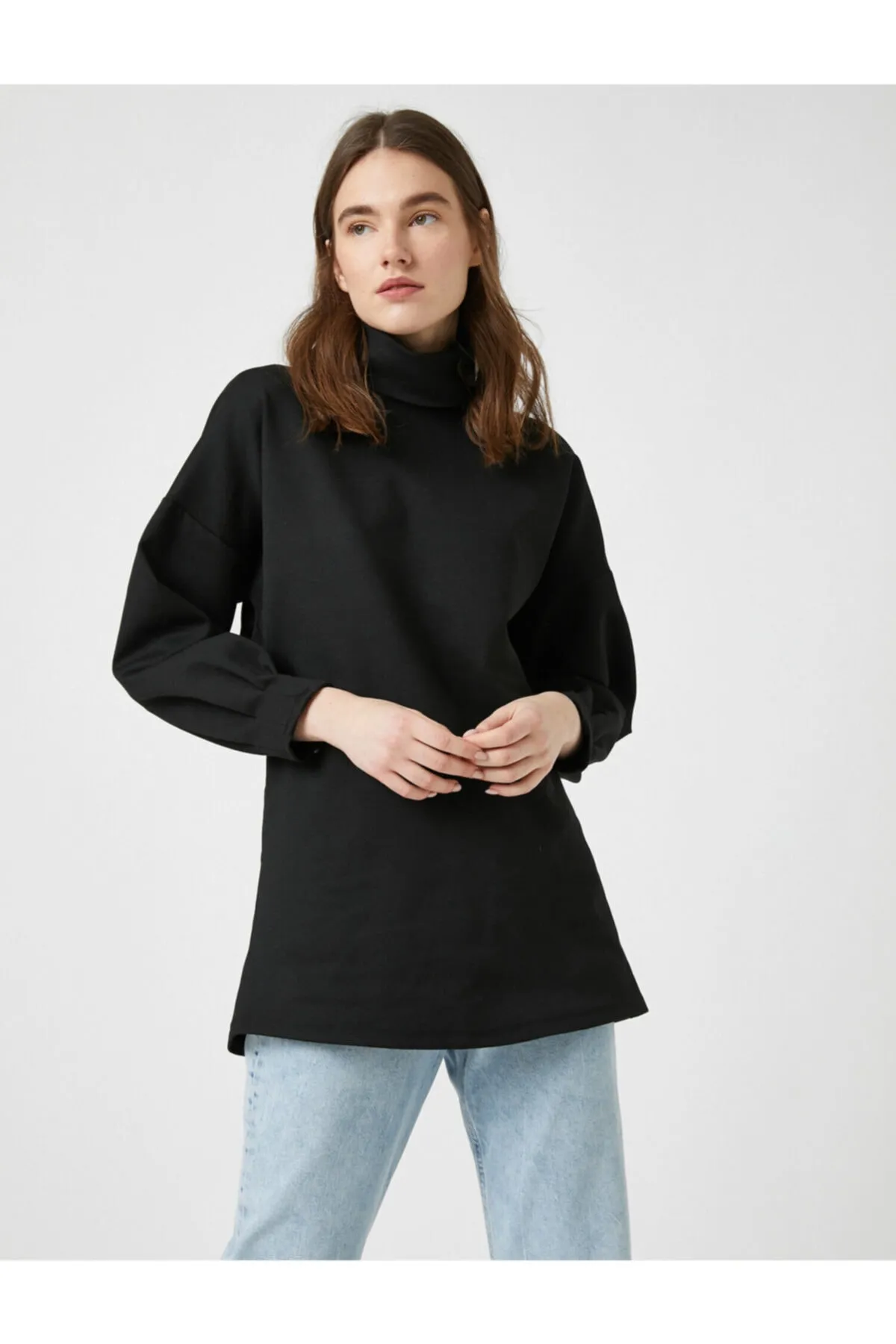Koton  Schwarze Tunika für Damen 1KAK68954CK