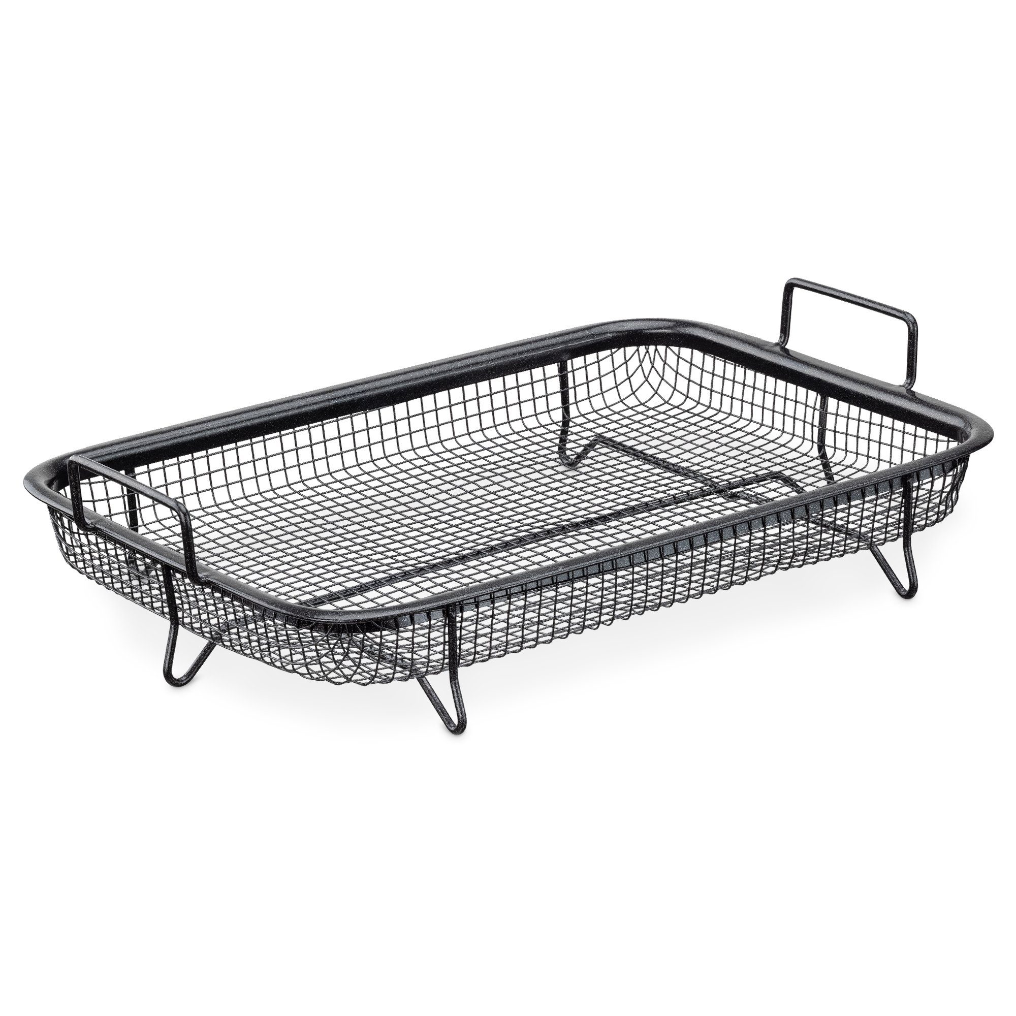 Navaris Backblech Grillkorb Gitter für Backofen - 32x22,5cm - Antihaftbeschichtung, Edelstahl