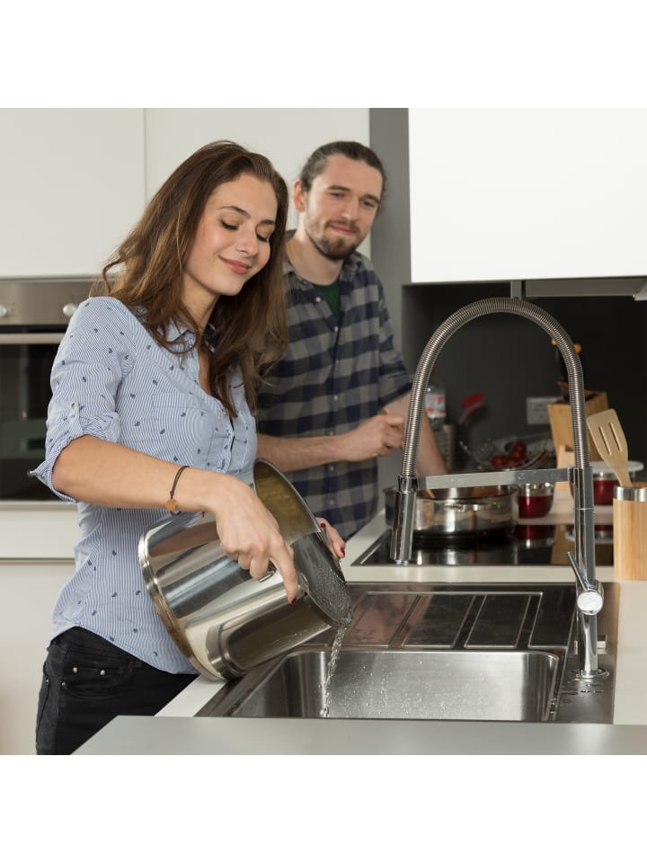 relaxdays Abgießhilfe in Silber günstig kaufen onesize