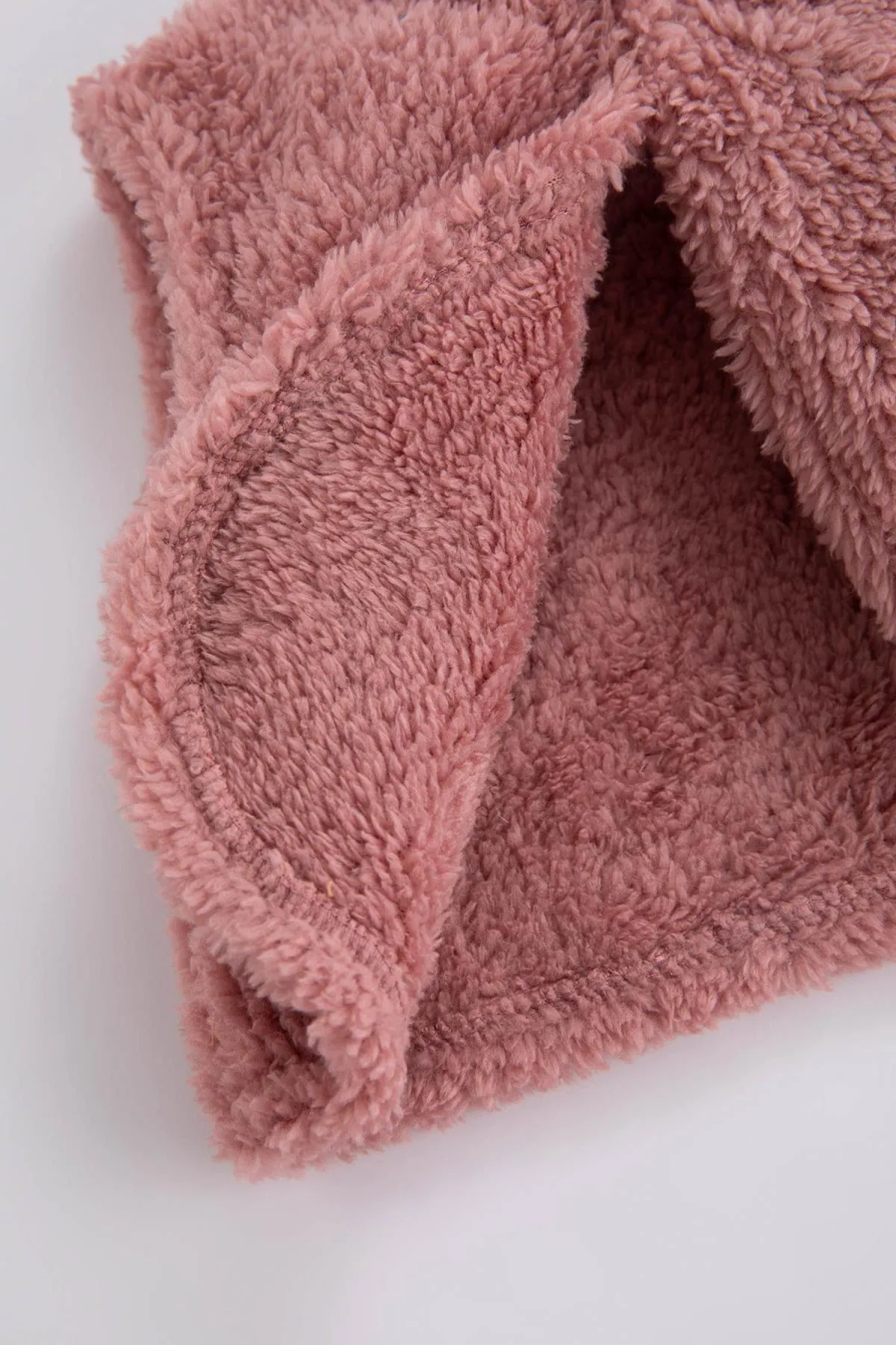 DeFacto  Geblümtes, langärmliges Kleid aus gekämmter Baumwolle für Babys und Mädchen, 2er-Set mit Strickjacke aus Plüsch