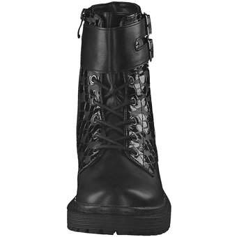 smiling for feet Schnür Boots in schwarz