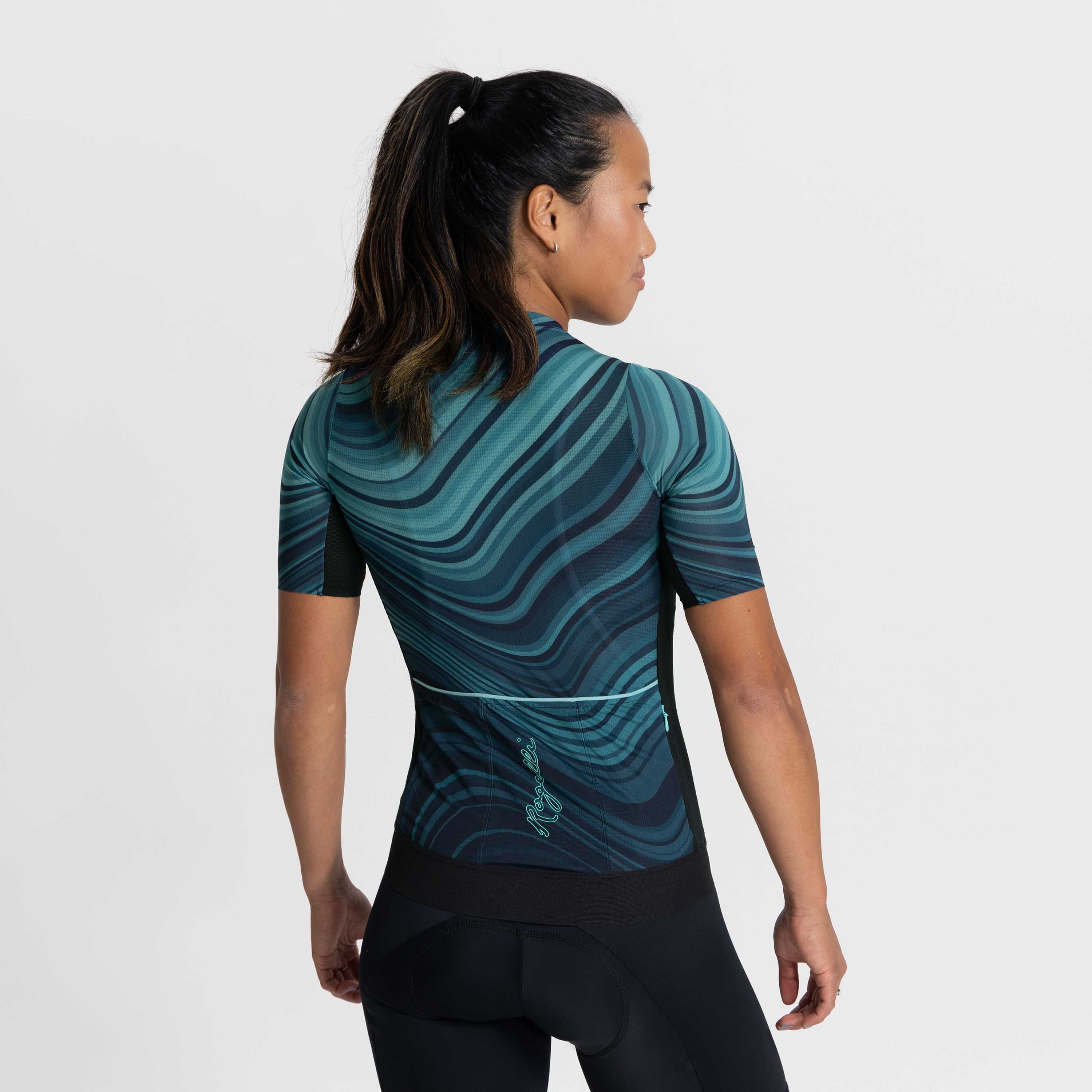 Rogelli Lynn Blau Damen Radtrikot Kurzarm