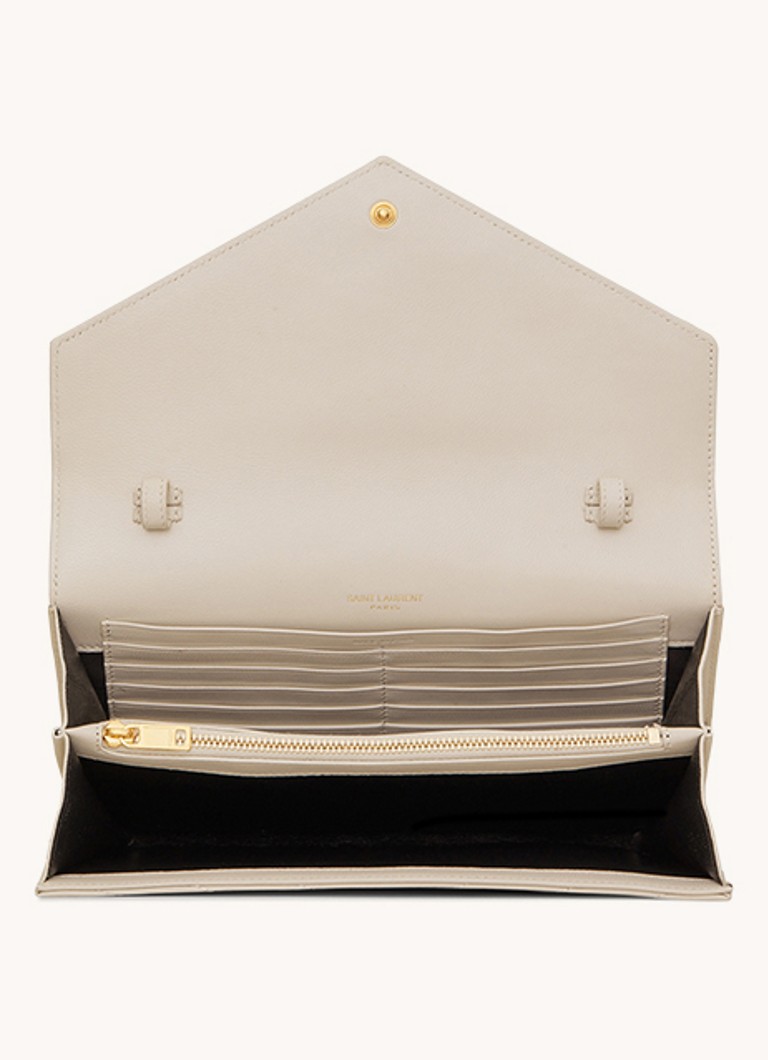 Saint Laurent Cassandre Matelassé lampaannahkainen lompakko olkahihnalla