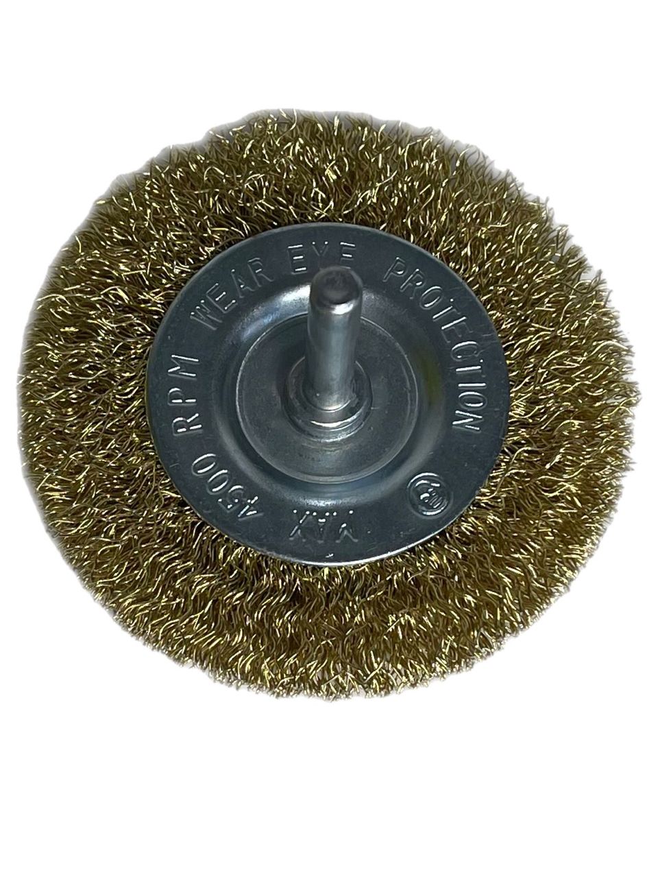 Vago-Tools Scheibenbürsten Rundbürste 100mm mit Schaft gewellt f.Bohrmaschine 24x