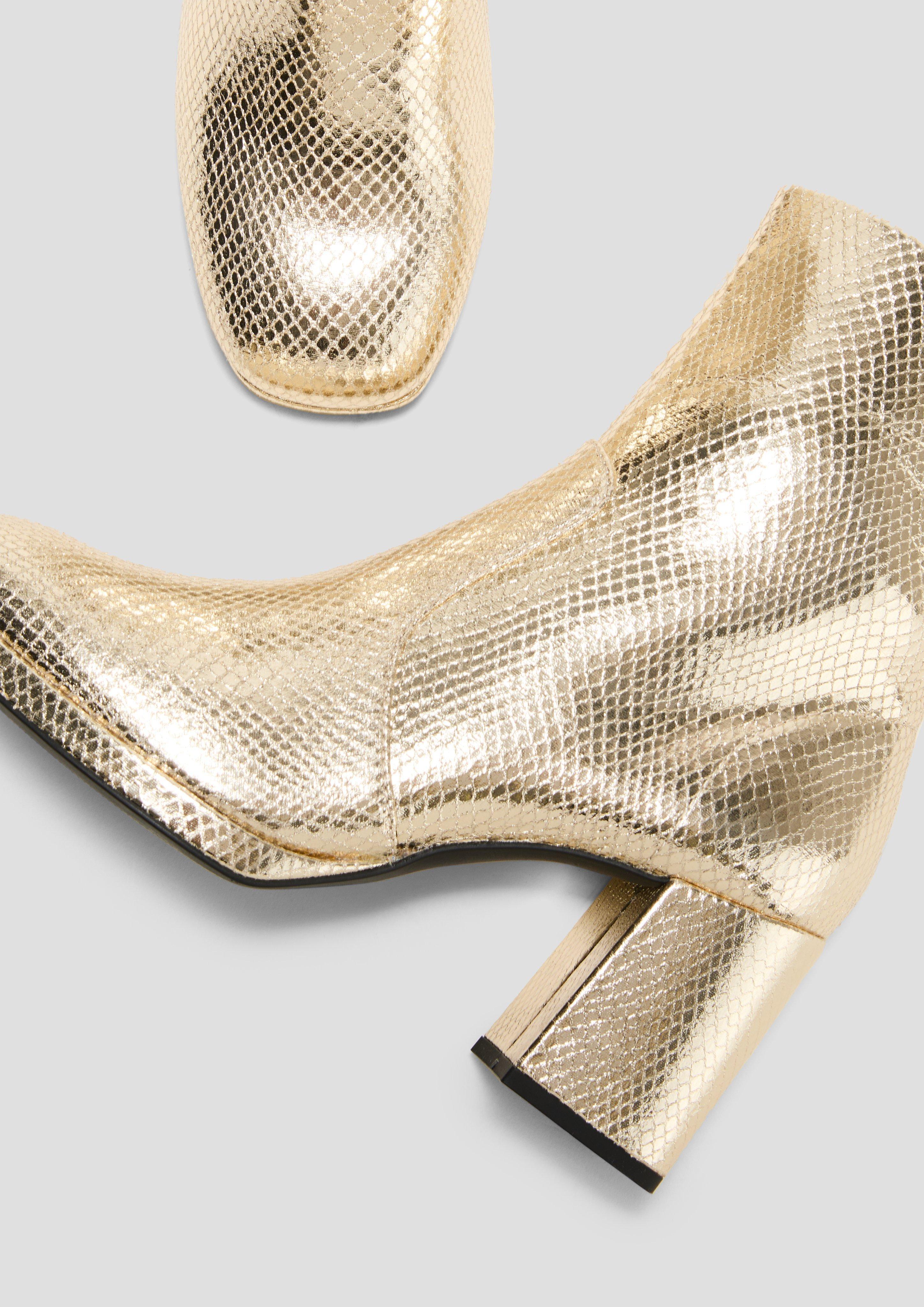 Stiefelette mit Metallic-Effekt  6008561-940