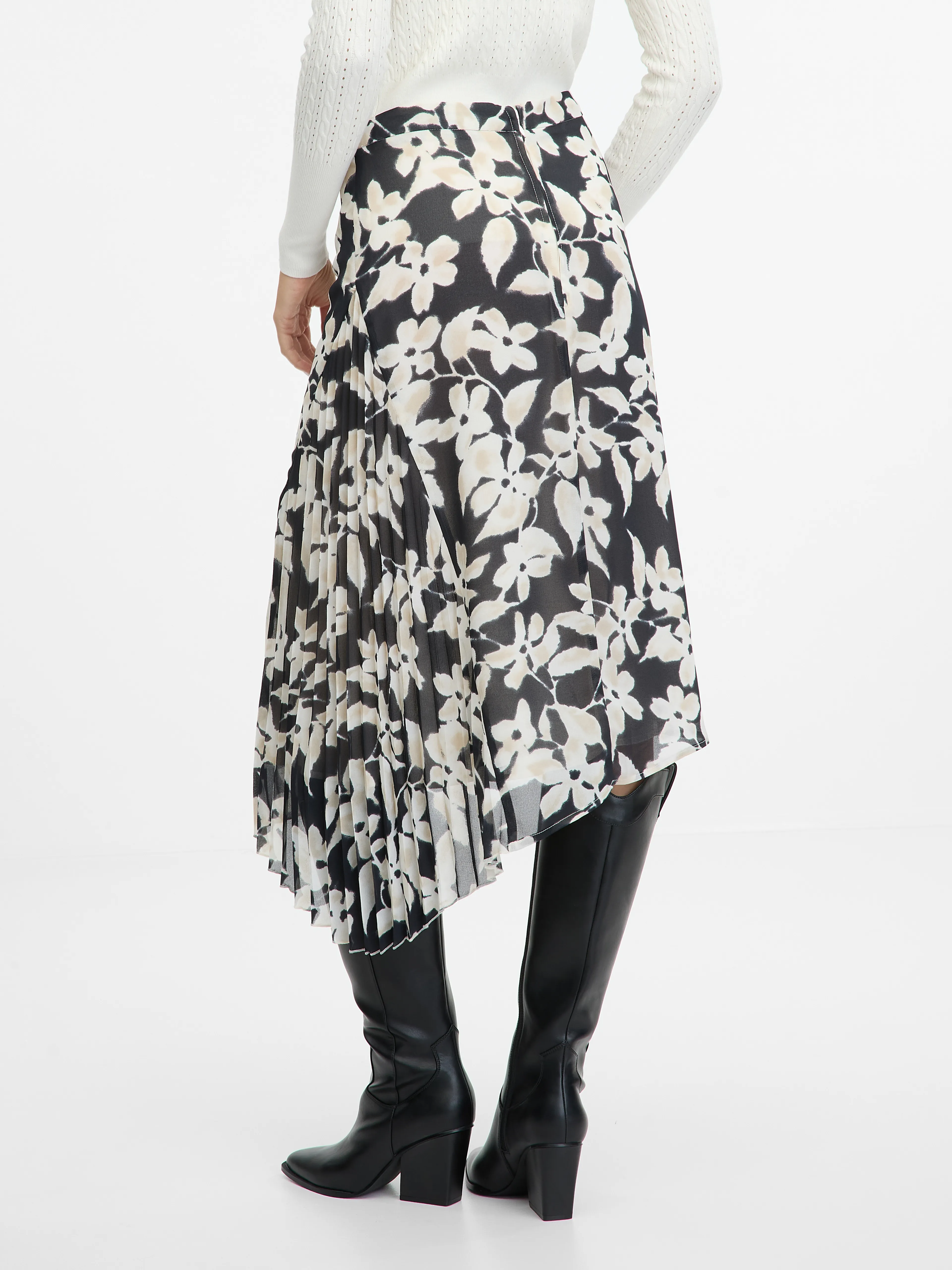 Schwarzer Damen-Midirock ORSAY