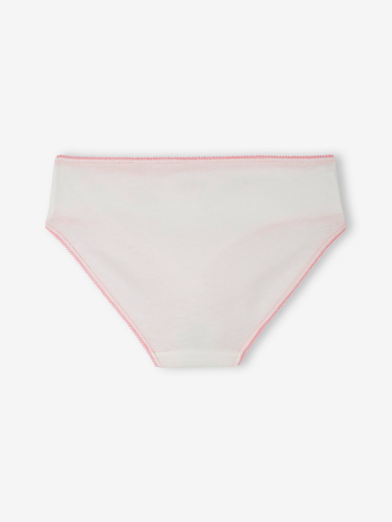 Vertbaudet 4er-Pack Mädchen Slips mit Bio-Baumwolle - pfingstrose